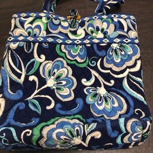 Vera Bradley Mediterranean blue tote